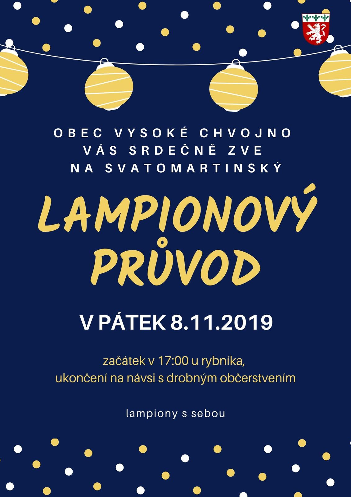 pozvánka na lampionový průvod 8.11.